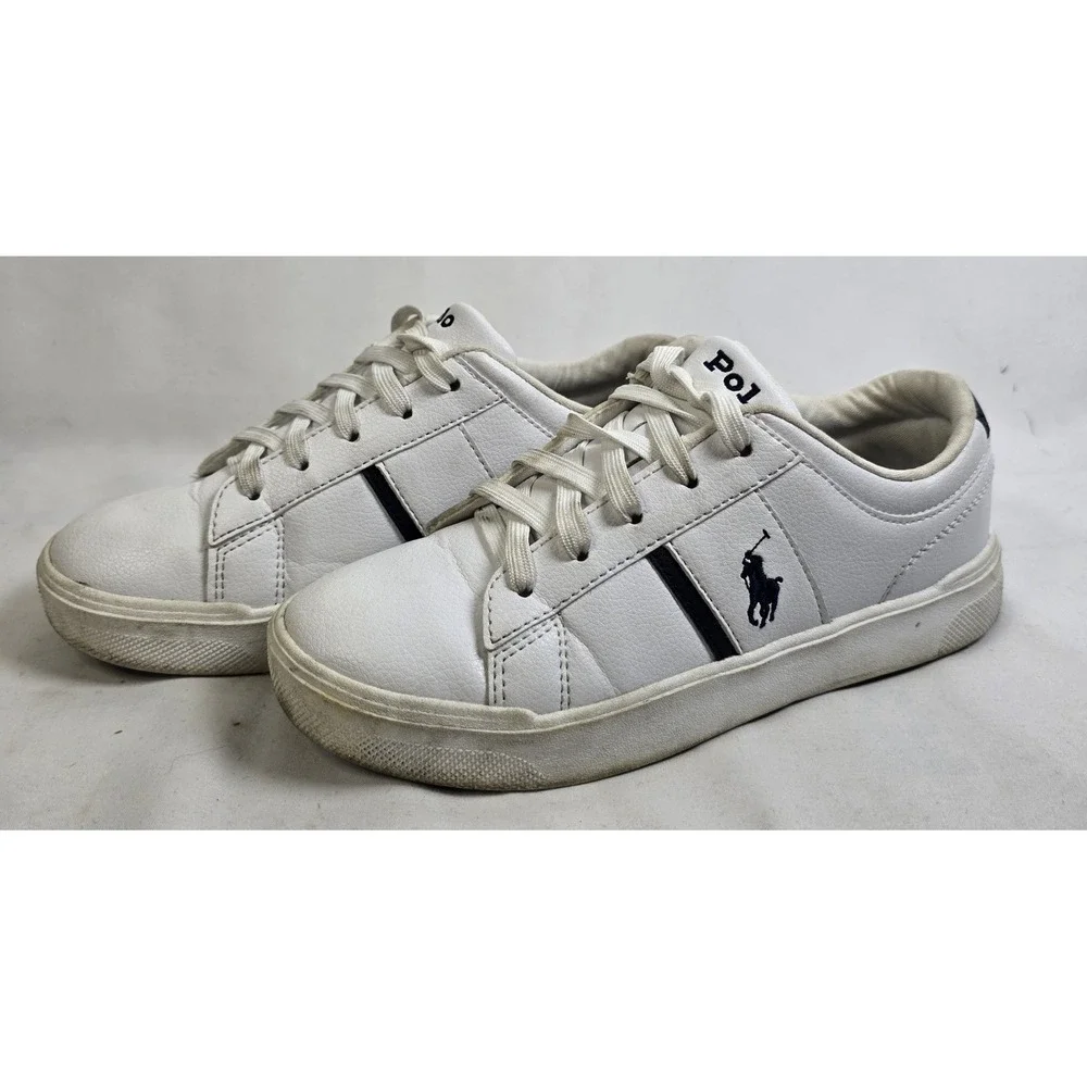 Kid's Size 3Y Polo Ralph Lauren Frazier (white/navy)